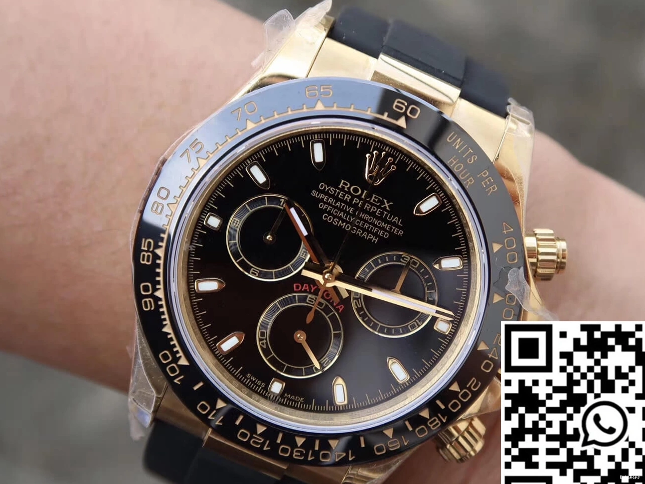 JH Dial Black M116518ln-0043 Factory Rolex Daytona Cosmograph 0112